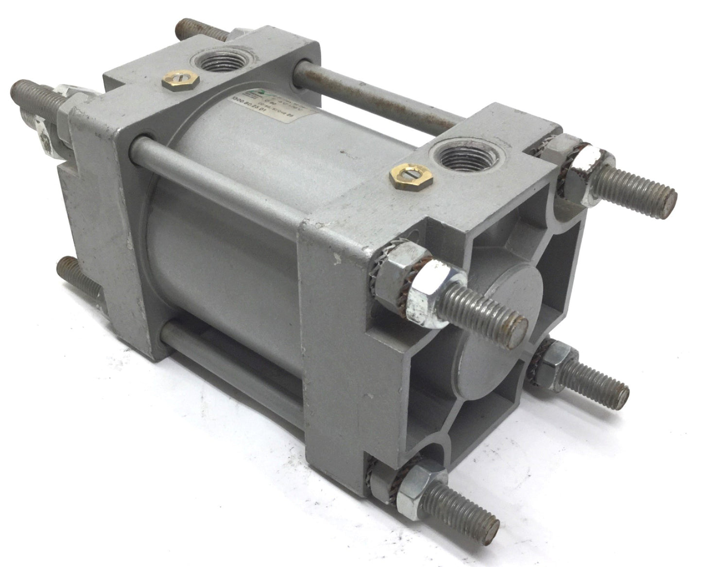Used PneuMax 1300.80.025.01 Pneumatic Cylinder Bore: 80mm, Stroke: 25mm, Max: 12 Bar