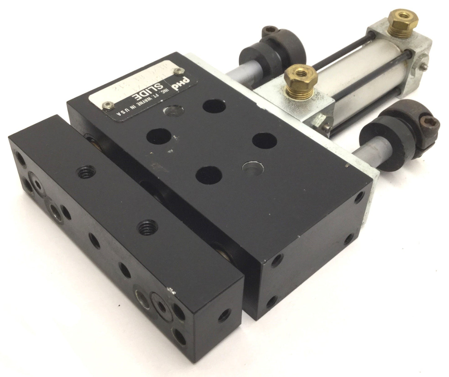 Used PHD TS031X1-A-J1-Q-R1 312 Pneumatic Slide Cylinder, 1" Stroke, Bore: 3/4"