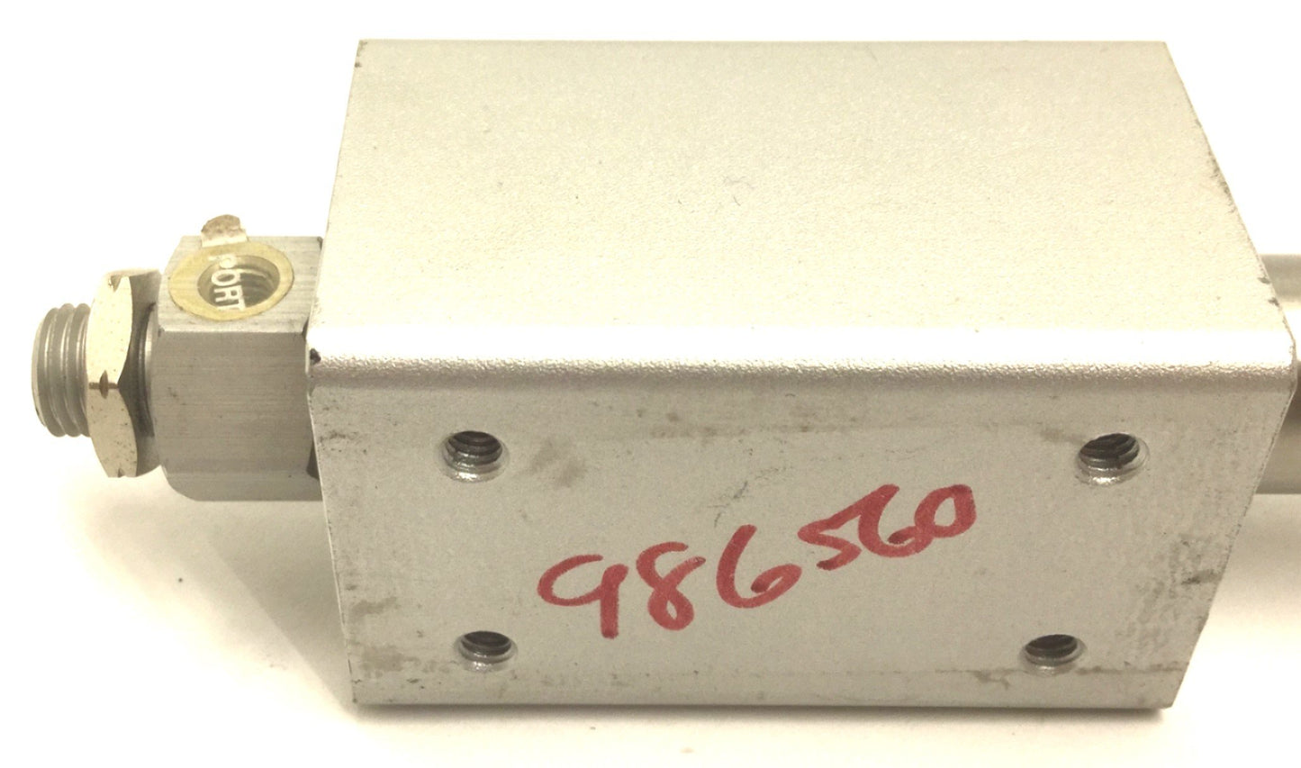 Used SMC NCY2B15H-1600 Magnetic Rodless Cylinder Slide Bearing 16" Stroke, 100PSI