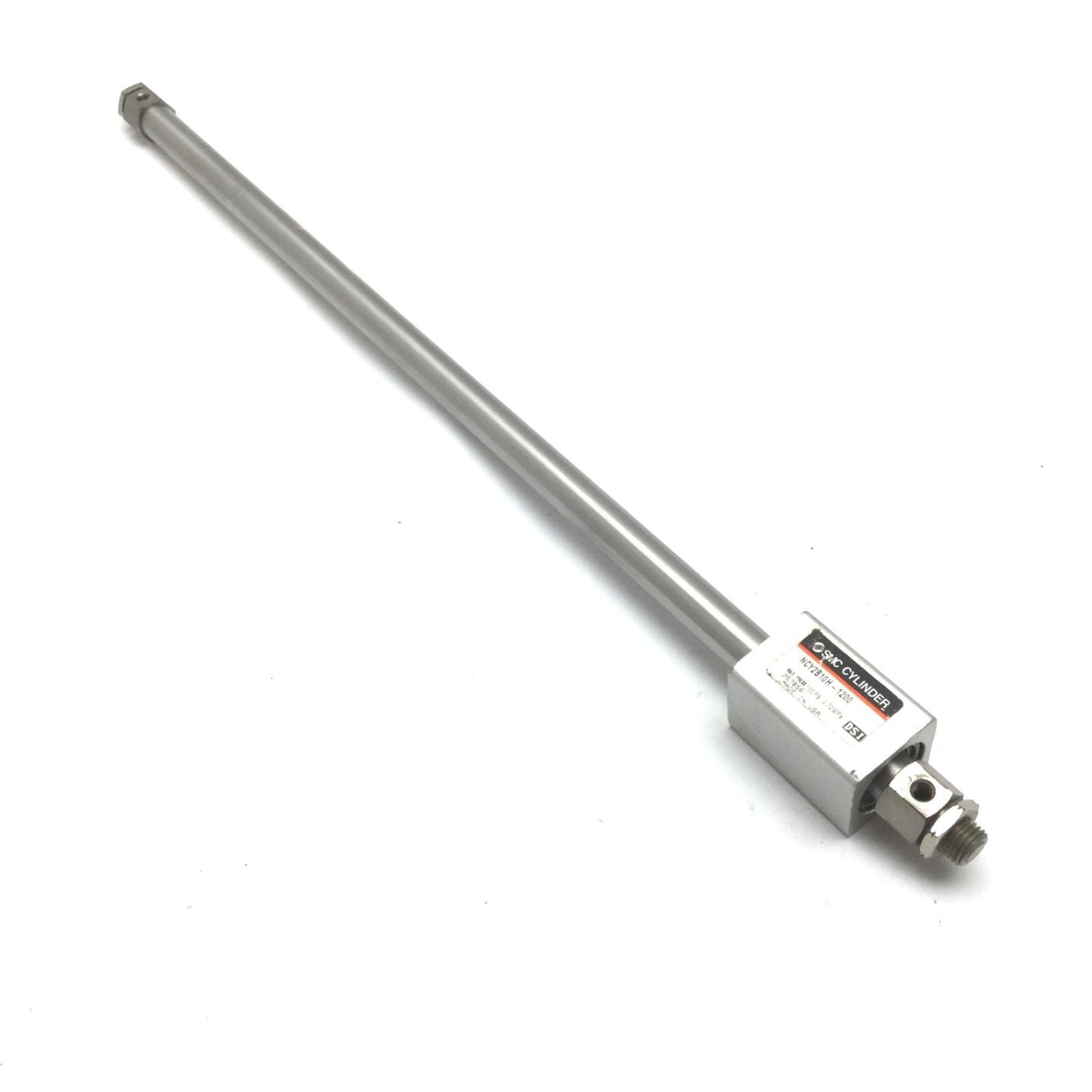 Used SMC NCY2B10H-1200 Rodless Cylinder, Stroke: 12", Bore: 3/8", Ports: 10-32
