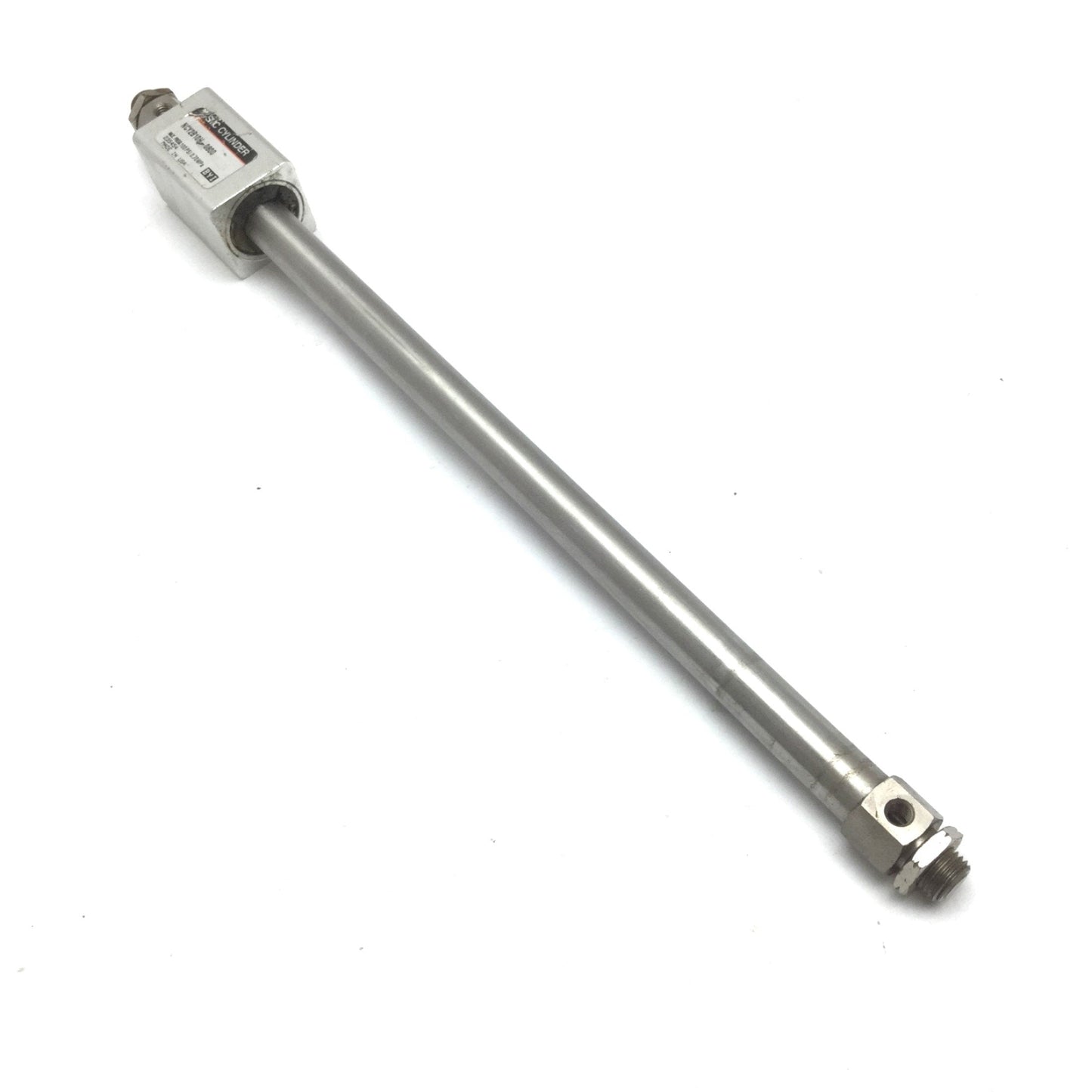Used SMC NCY2B10H-0800 Rodless Cylinder, Stroke: 8", Bore: 3/8", Ports: 10-32