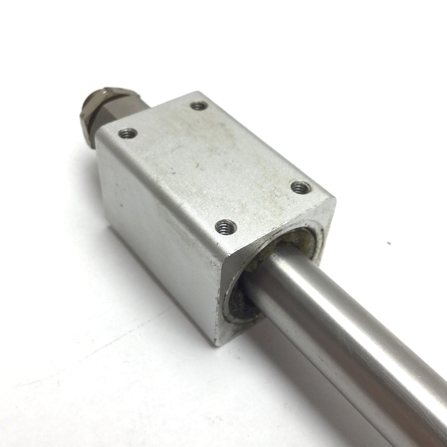 Used SMC NCY2B10H-0800 Rodless Cylinder, Stroke: 8", Bore: 3/8", Ports: 10-32