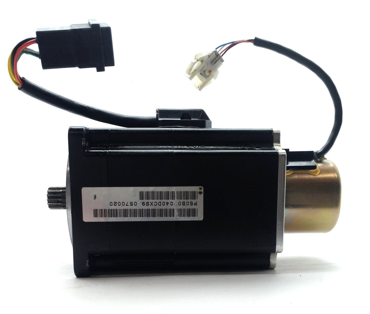 Used SANYO DENKI P50B07040DCXS9 AC Servomotor, Gear Shaft, 400W 200VAC 3A, for A50F