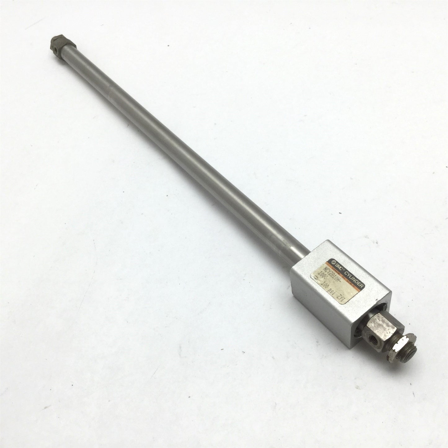 Used SMC NCY2B10H-1000 Rodless Cylinder, Bore: 3/8", Stroke: 10", Pressure: 100psi
