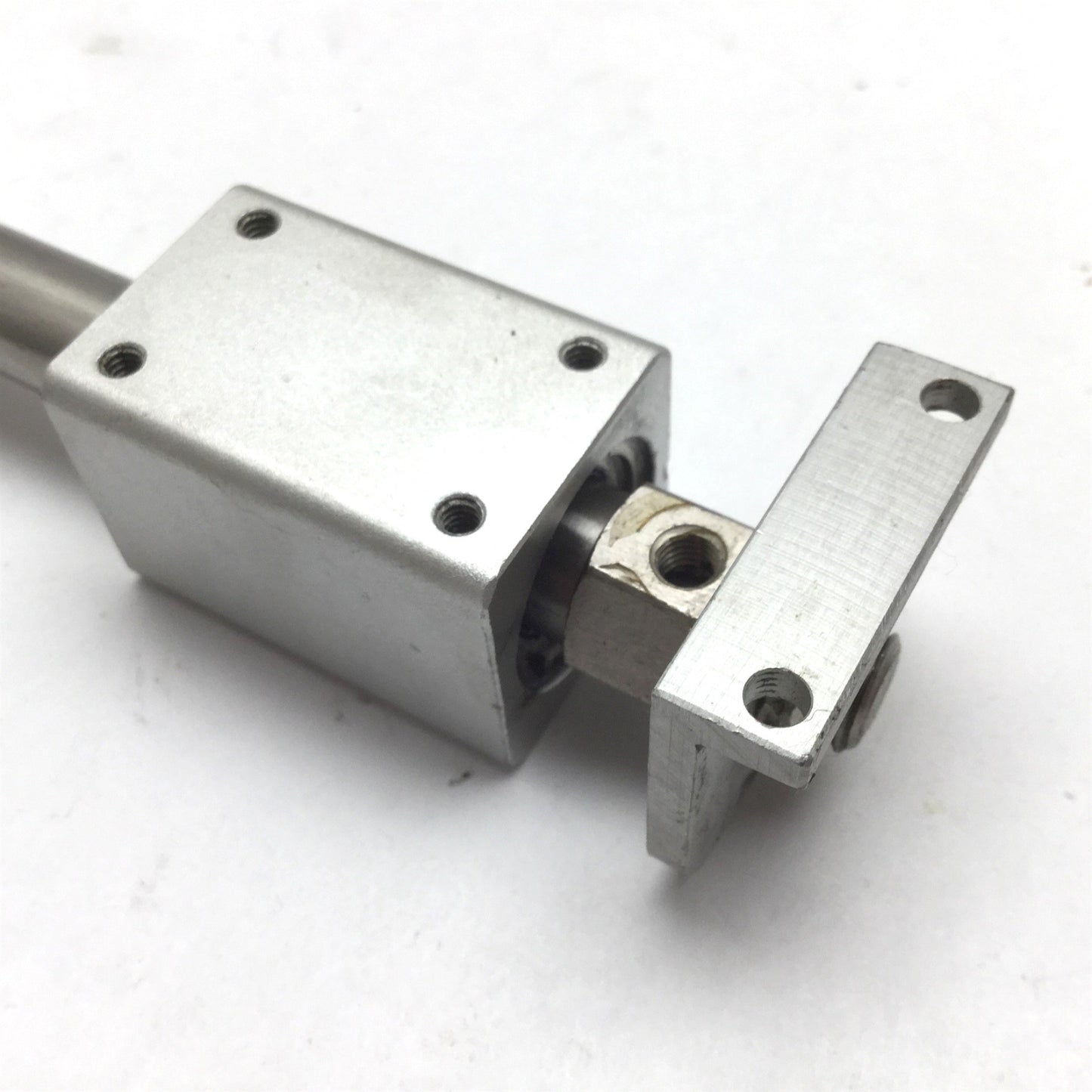 Used SMC NCY2B10H-1000 Rodless Cylinder, Bore: 3/8", Stroke: 10", With Brackets