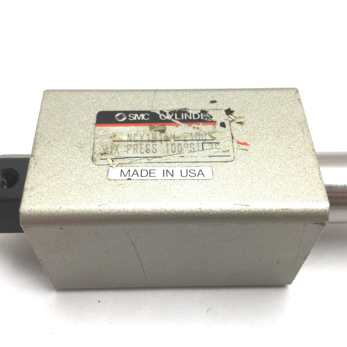 Used SMC NCY1B15H-2100 Rodless Cylinder, Bore: 5/8", Stroke: 21", Pressure: 100psi