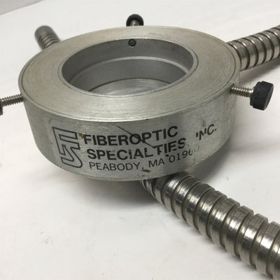 Used Fiberoptic Specialties Fiber Optic Ring Light Guide, 5/8" Input, 2" ID, 36" Long