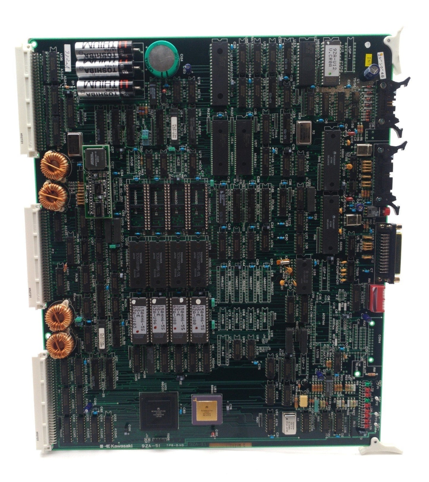 Used Kawasaki 50999-1484R1A 9ZA-51 Robot Processor Board, For A50F *Dead Batteries*