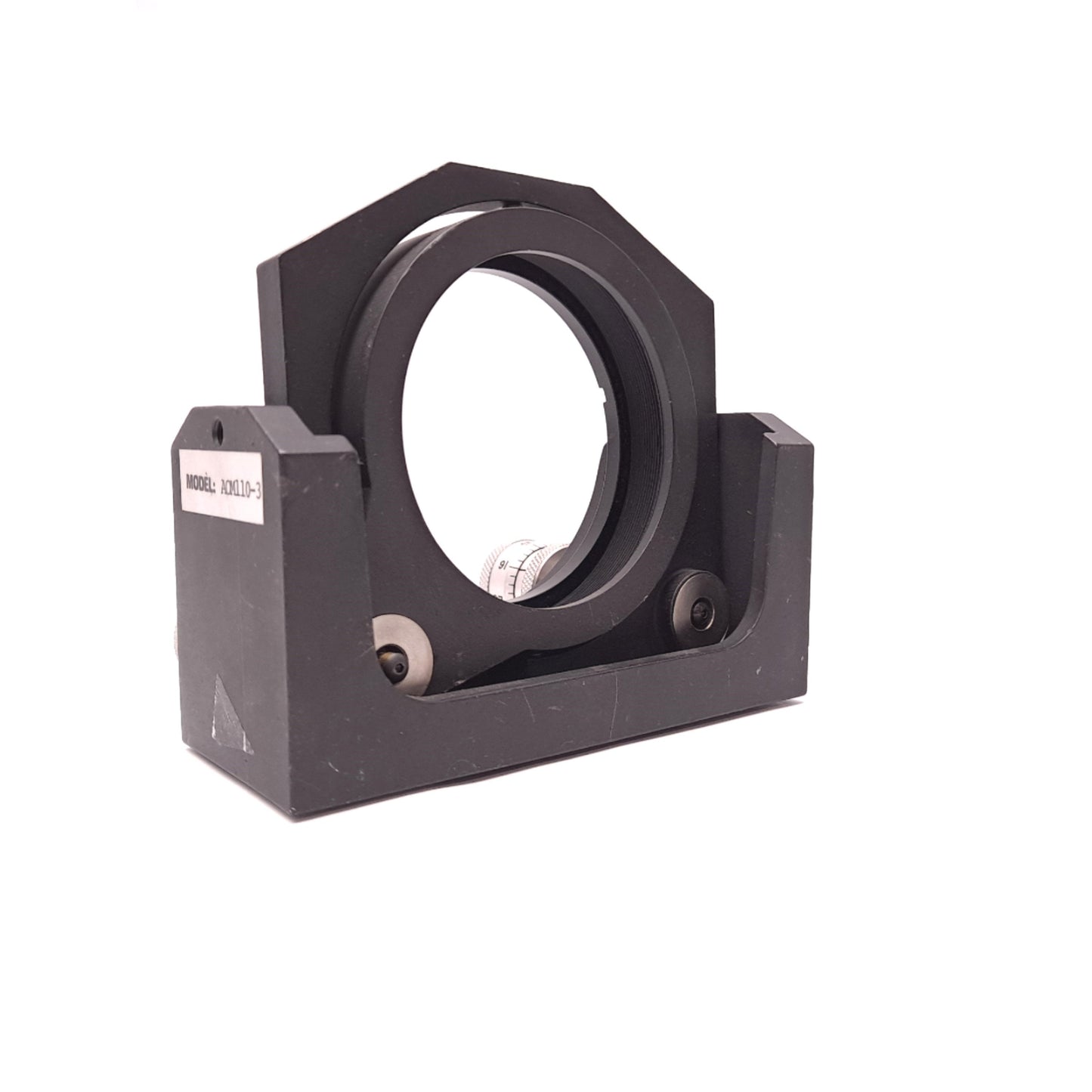 Used Aerotech AOM110-3 Optical Mount, Diameter: 76.2mm, Res: 0.53 µrad, Range: ±6°