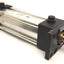 Used Schrader Bellows Econo Ram II FW2B102101 4.5 Air Cylinder, NEMA 23, W/Plate