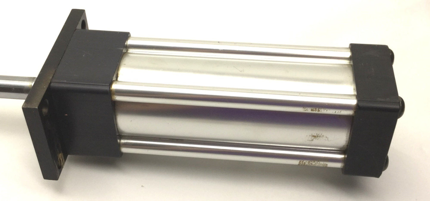 Used Schrader Bellows Econo Ram II FW2B102101 4.5 Air Cylinder, NEMA 23, W/Plate