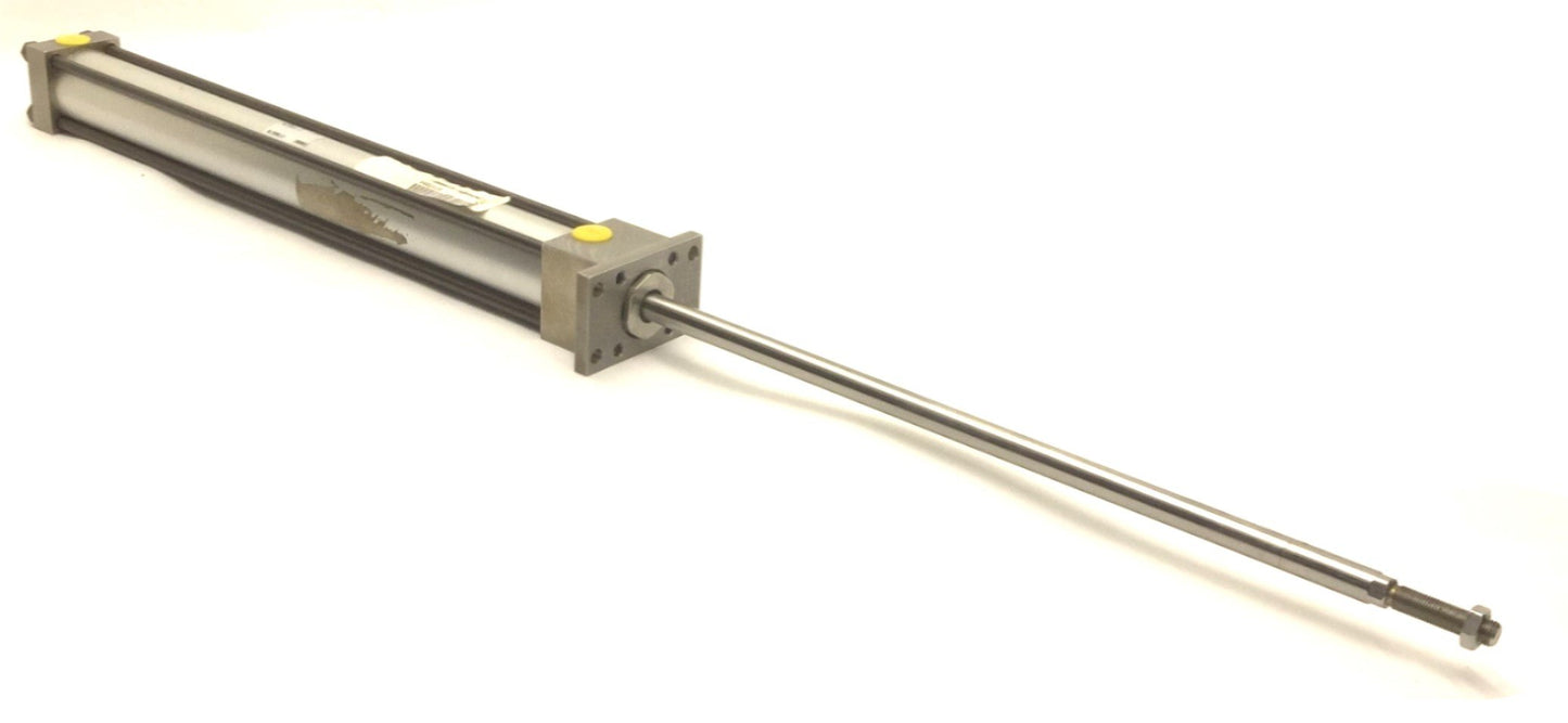 Used PHD ML32431 C Pneumatic Cylinder 12" Stroke, 1/4" NPT, 1.375" x 1.375" Mounting
