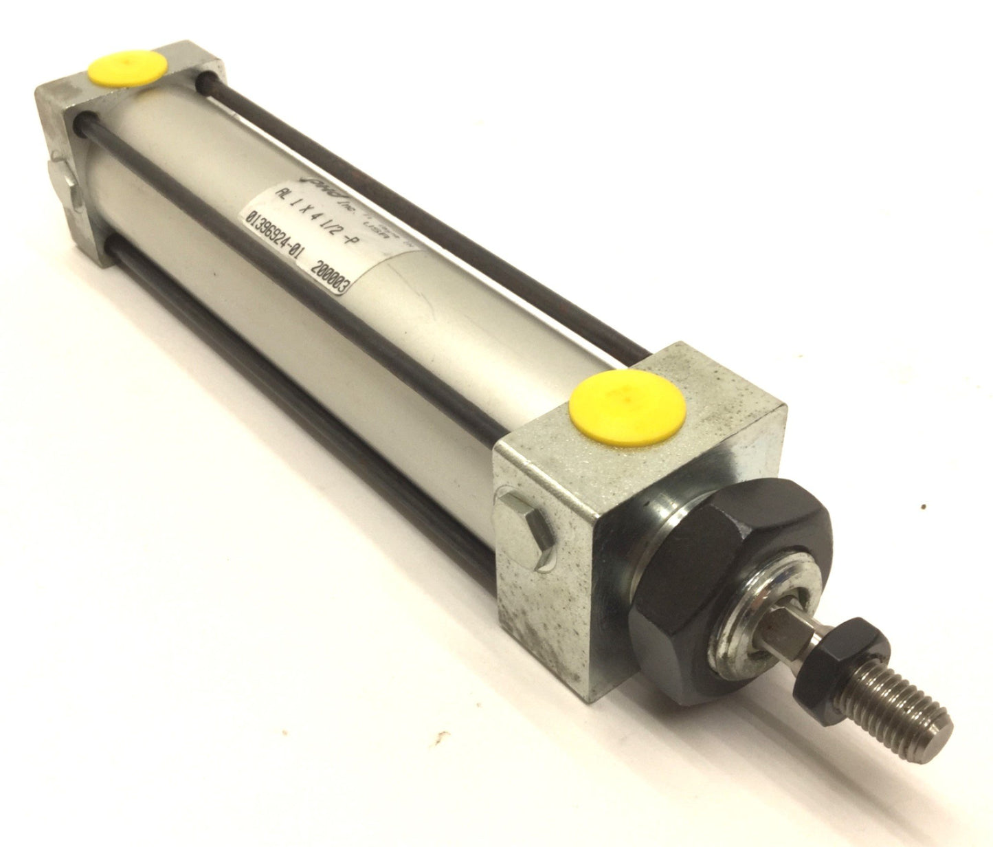Used PHD AL-1X4-1/2-P Pneumatic Cylinder, 4.5" Stroke, 1/8" NPT, Bore: 1"