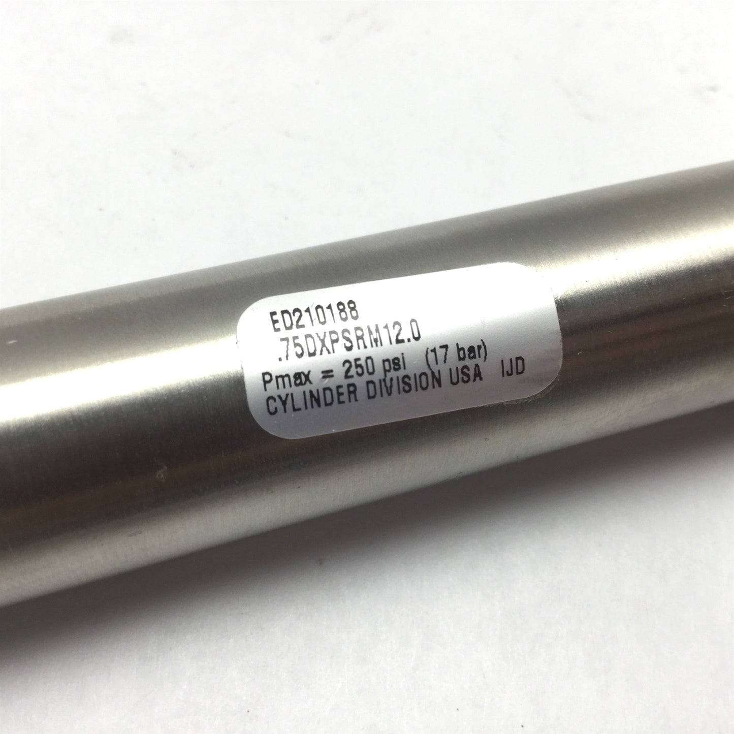 Used Parker ED210188 .75DXPSRM12.0 Pneumatic Cylinder, Bore: 3/4", Stroke: 12"
