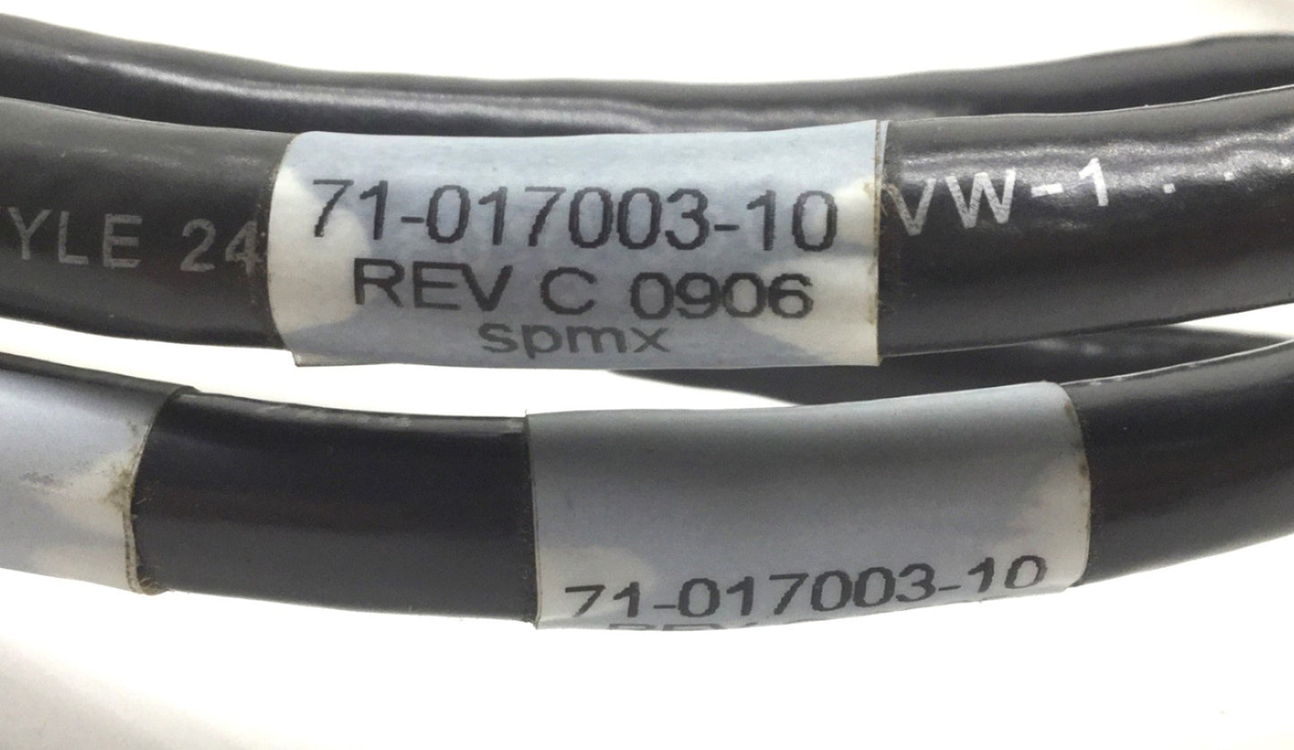 Used Lot of 2 Parker 71-017003-10 Rev C Servo Drive Cable, Flying Leads to 15-Pin