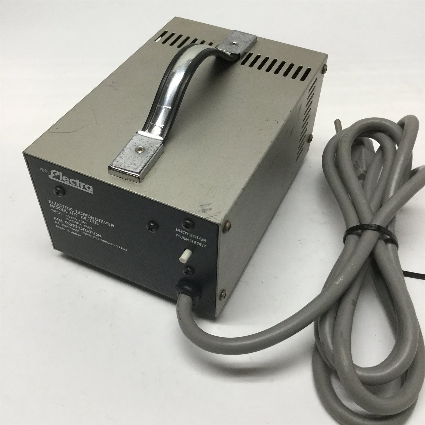 Used AIM AE-PSL Electra Electric Screwdriver Power Supply Speed Control for AE-350/S