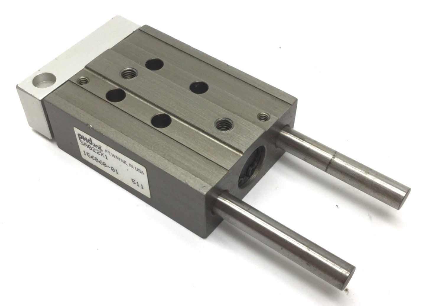 Used PHD SA022X1 Pneumatic Cylinder, Travel: 1", Ports: 10-32, Bore: 1/2"