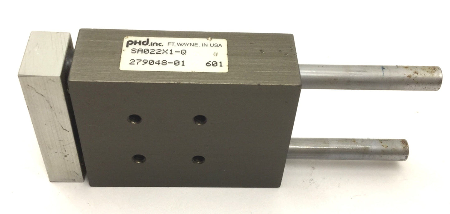 Used PHD SA022X1-Q Pneumatic Cylinder, Travel: 1", Ports: 10-32, Bore: 1/2"