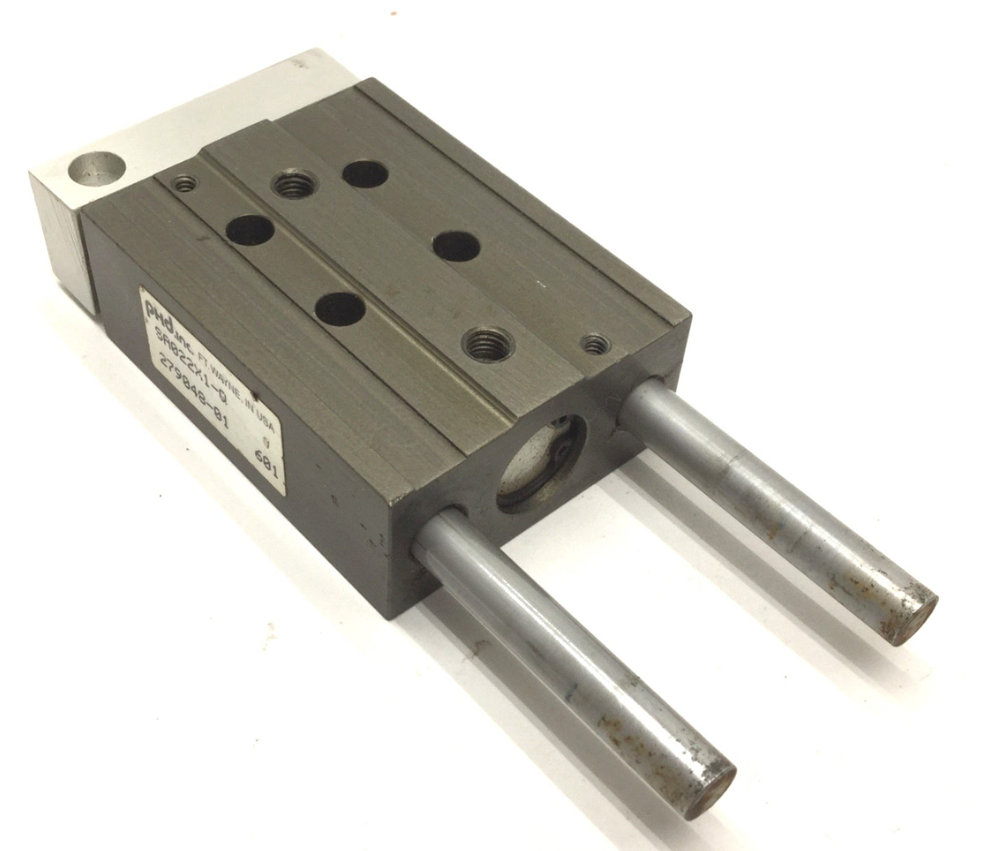 Used PHD SA022X1-Q Pneumatic Cylinder, Travel: 1", Ports: 10-32, Bore: 1/2"