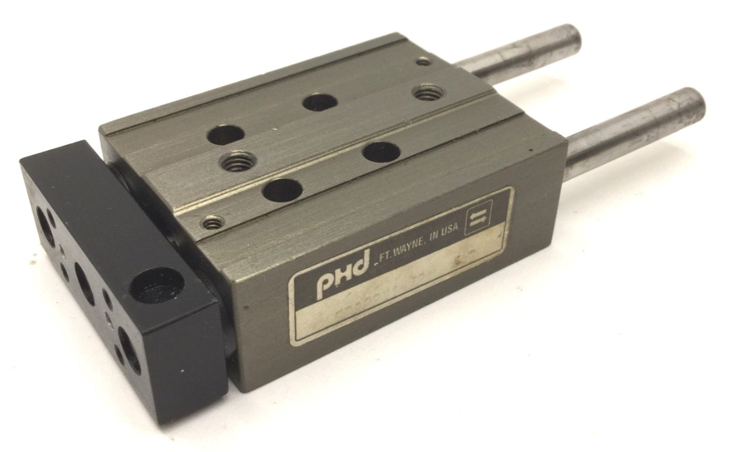 Used PHD SA022X1-J2 Pneumatic Cylinder, Travel: 1", Ports: 10-32, Bore: 3/8"