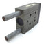 Used PHD SA032X1-J1-R1-Q Pneumatic Guided Cylinder, Stroke: 1", Ports: 10-32