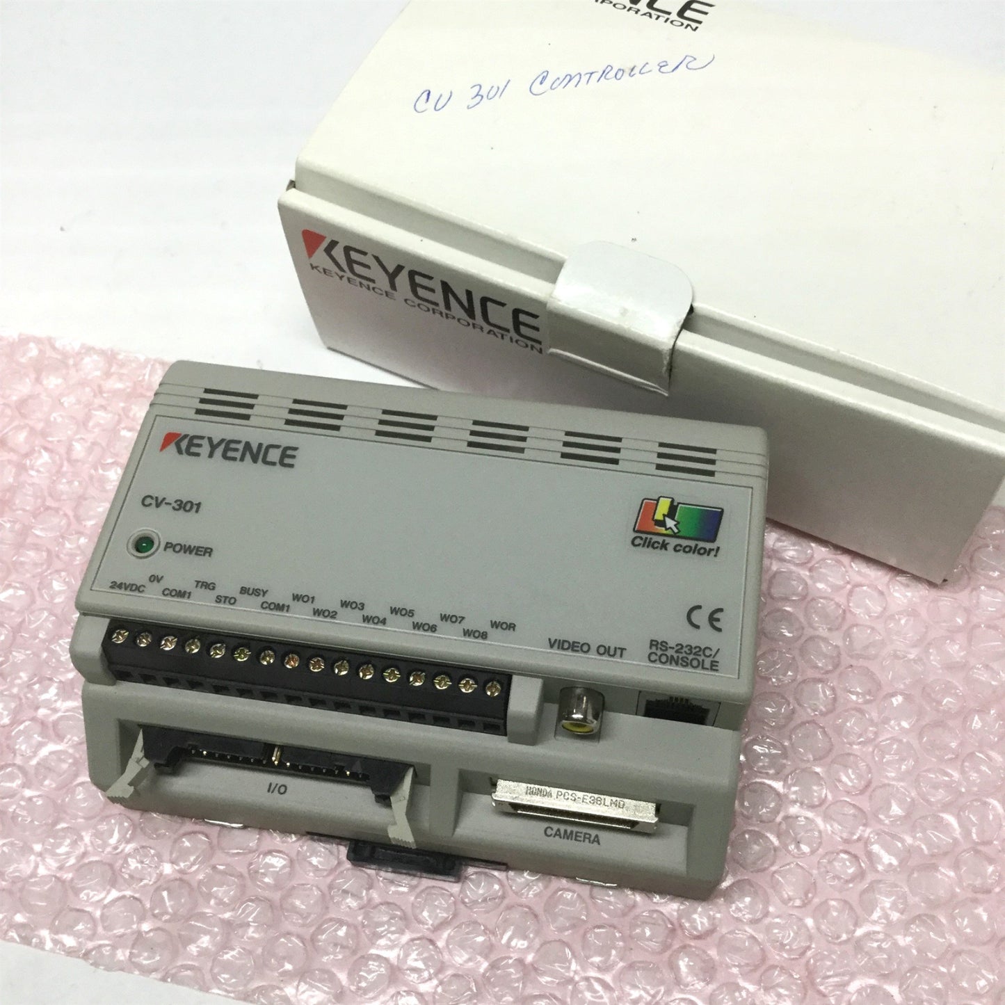 New – Open box Keyence CV-301 Compact Machine Vision Color System Camera Controller Module