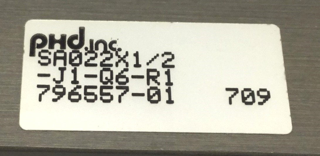 New – Open box PHD SA022X1/2-J1-Q6-R1 Pneumatic Cylinder, Travel: 1/2", Ports: 10-32