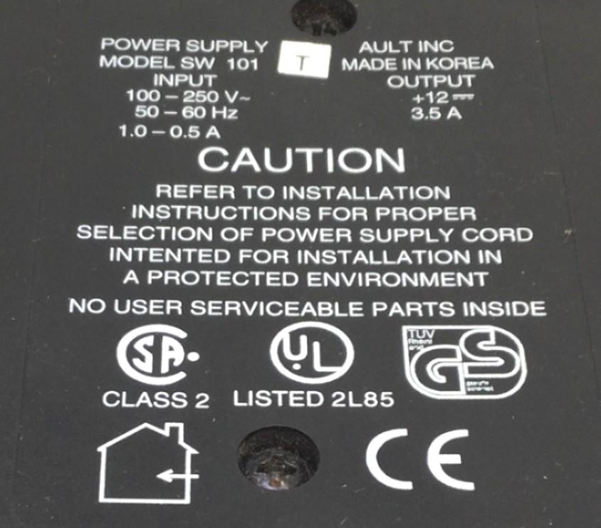 Used RSVI PS-GL-C SW 101 Power Supply Input: 100-250VAC Output: 12VDC 3.5A Tested