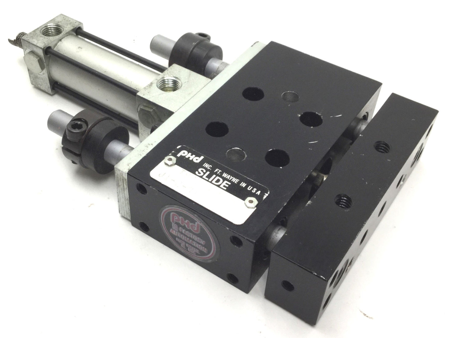 Used PHD TS031X1-A-J1-Q-R1 Pneumatic Slide Cylinder, 1" Stroke, Bore: 1/2" (12mm)