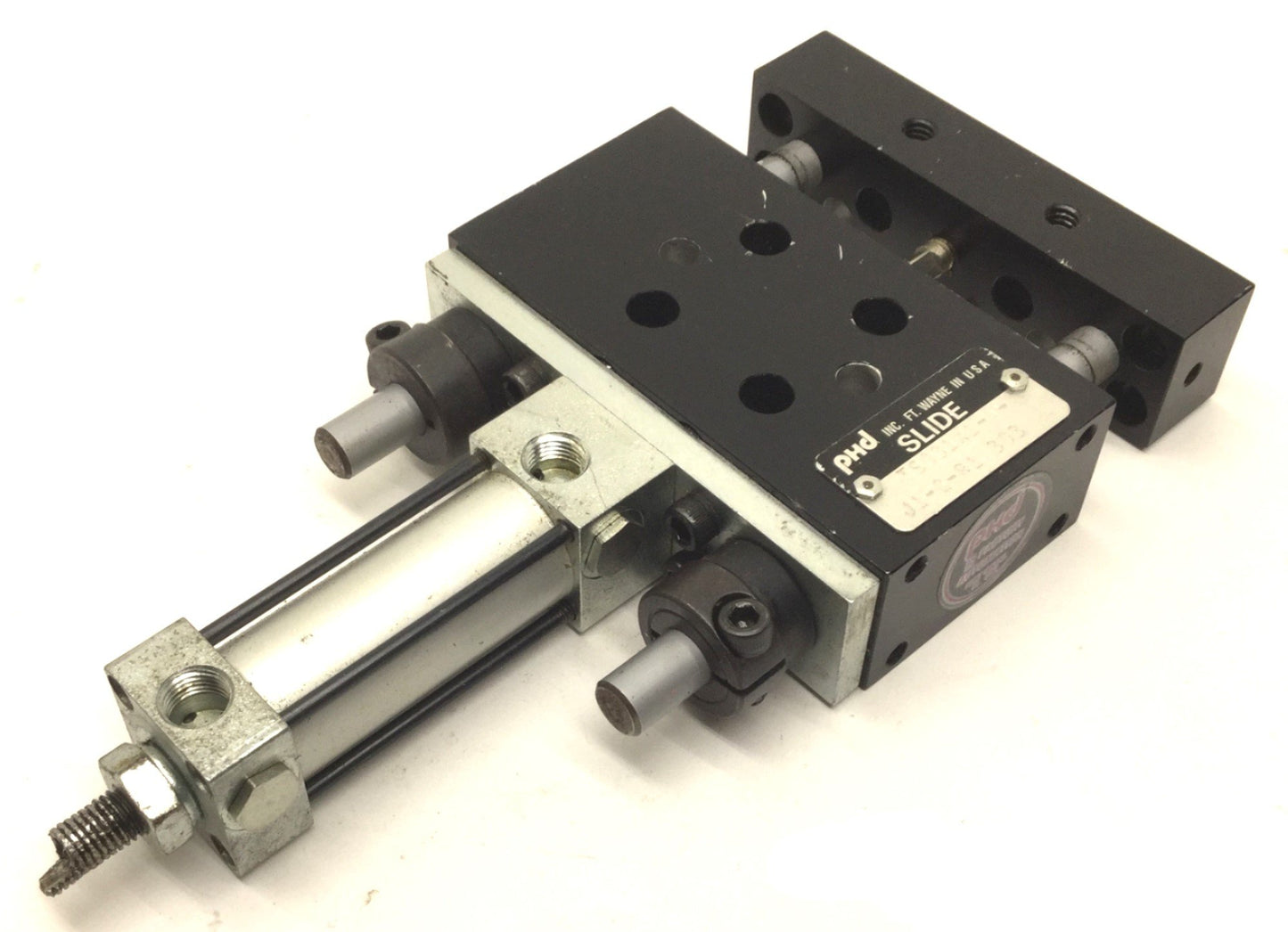 Used PHD TS031X1-A-J1-Q-R1 Pneumatic Slide Cylinder, 1" Stroke, Bore: 1/2" (12mm)