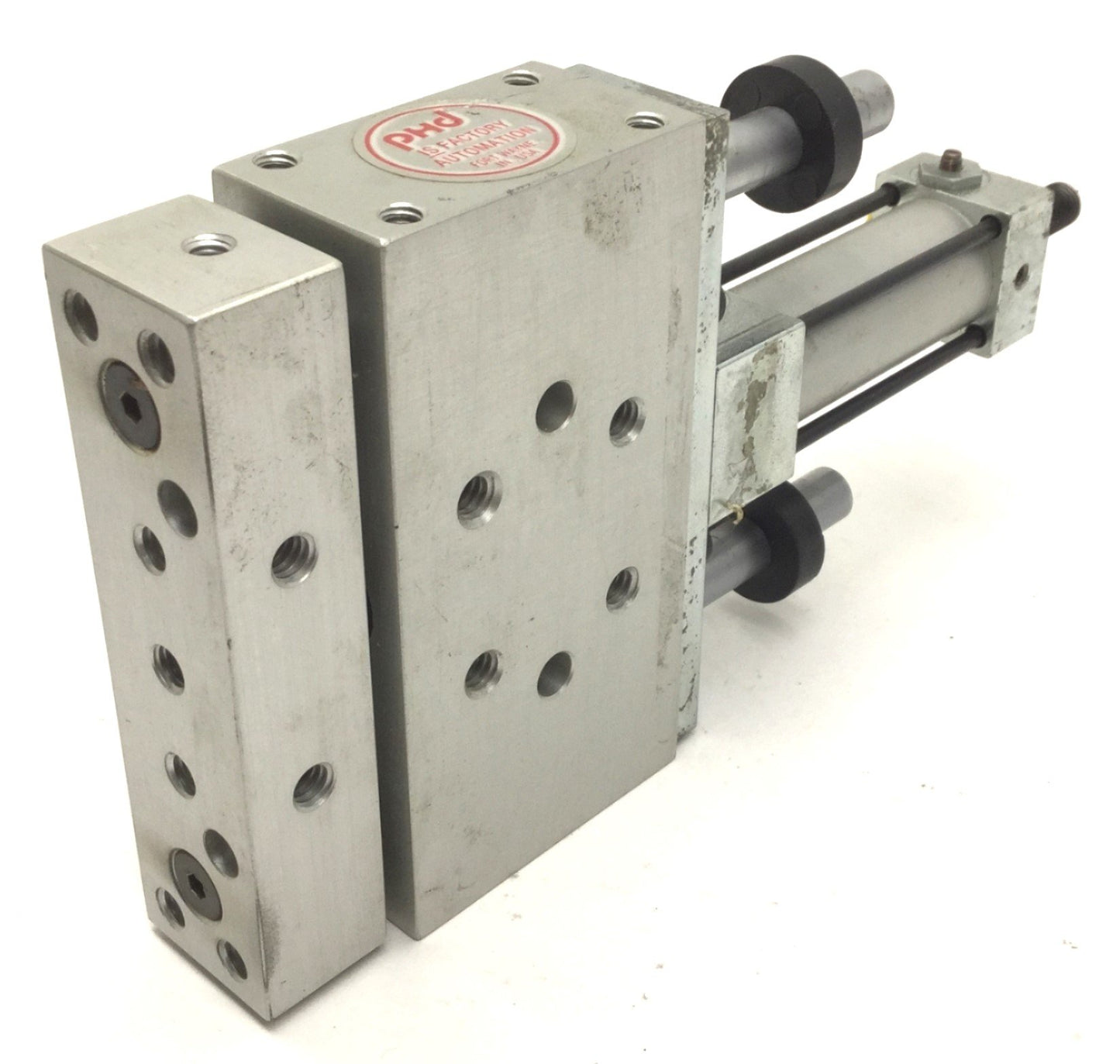 Used PHD TS031X1-A-J1-Q-R1 Pneumatic Slide Cylinder, 1" Stroke, Bore: 1/2" (12mm)
