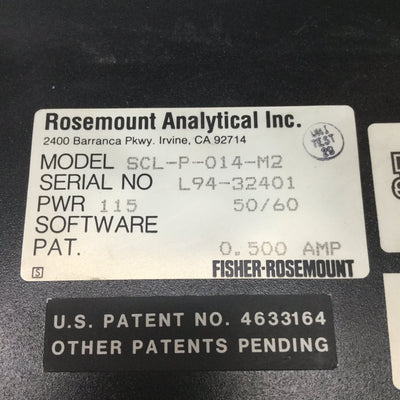 Used Rosemount Analytical SCL-P-014-M2 SoluComp Water Quality pH/ORP Meter Display