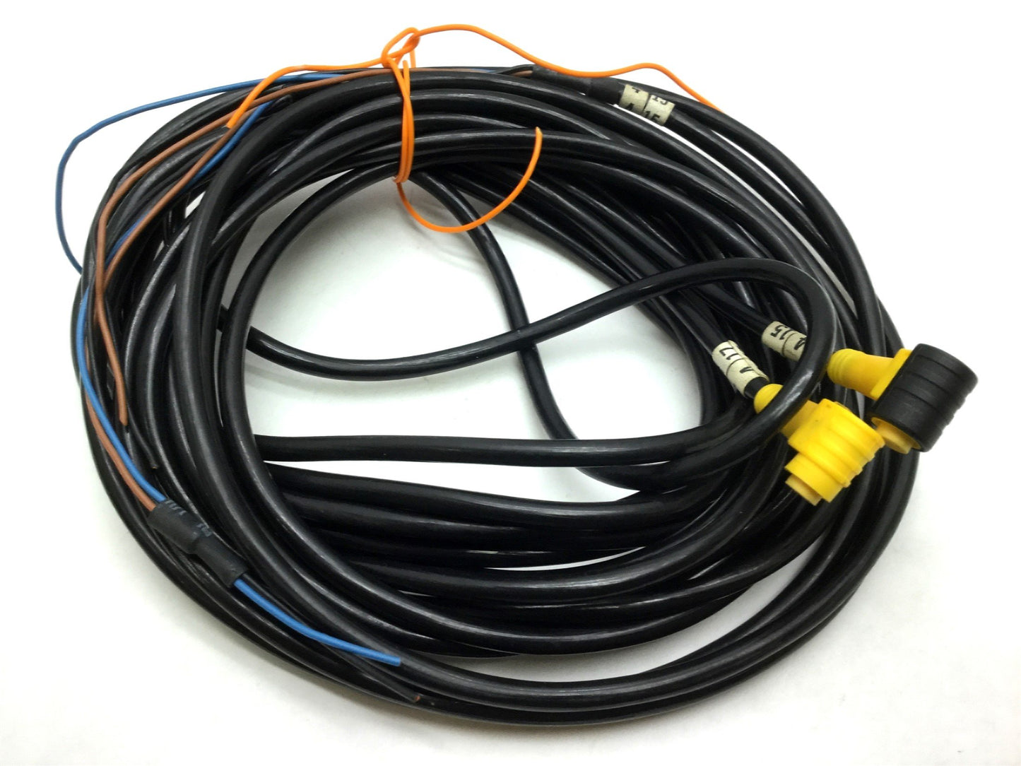 Used 19 Turck PKW 3Z-N7X2-2/S90 Cordset, Picofast Right, 3-Pin NPN LED Length Varies