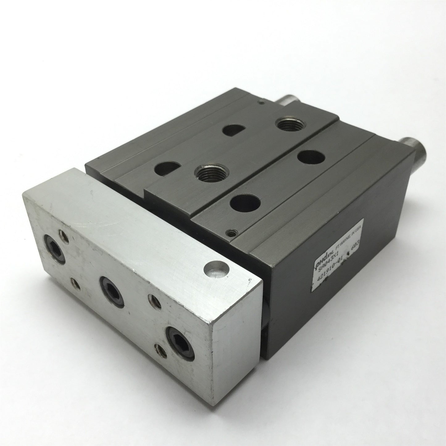 Used Phd SA043X1 Pneumatic Slide Cylinder, Bore 0.75", Stroke 1", Ports 1/8" NPT