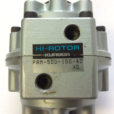 Used Parker Kuroda PRN-50D-100-40 Hi-Rotor Vane Actuator 12mm Round 10mm Square Shaft