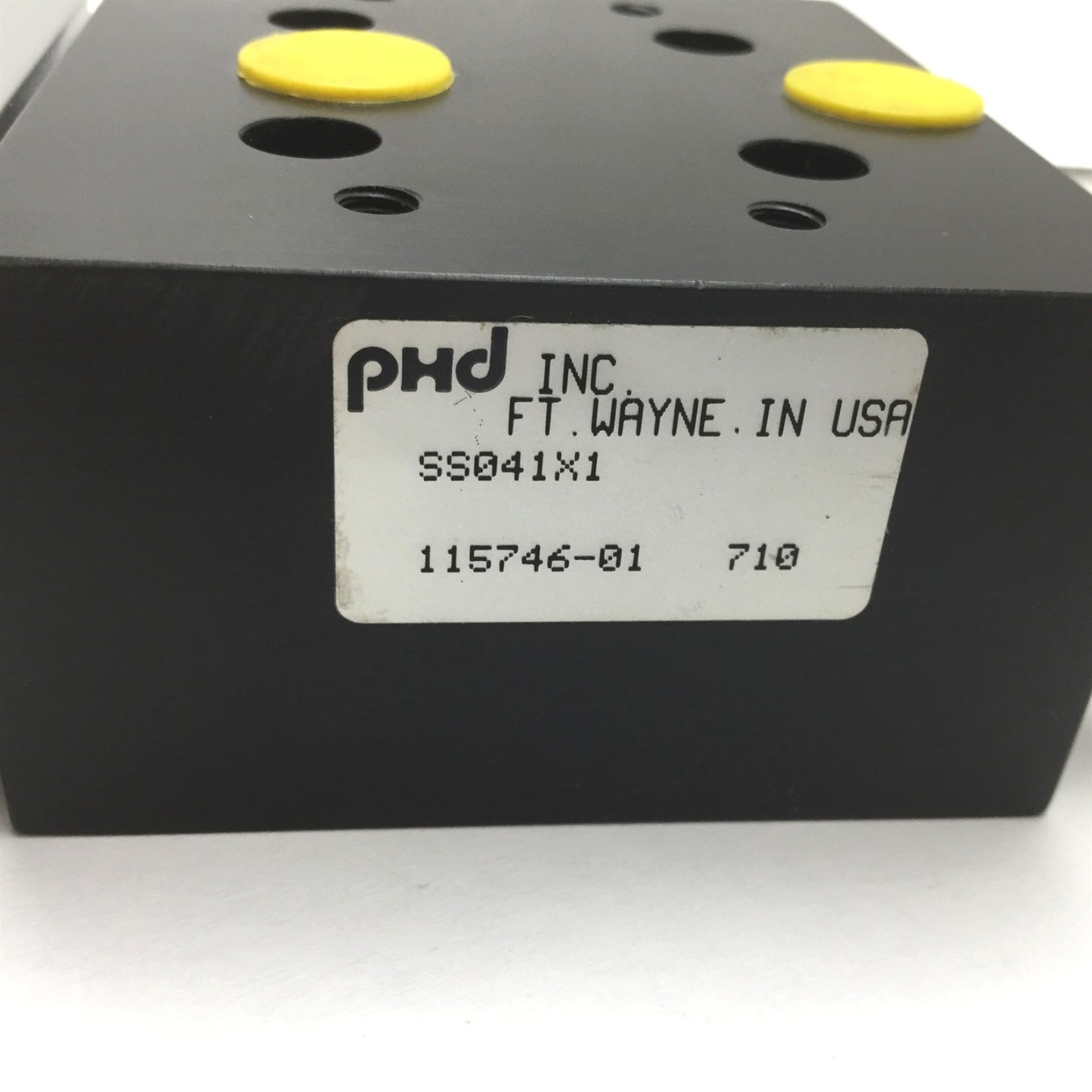 Used Phd SS041X1 Pneumatic Slide Cylinder, Bore: 0.75", Stroke: 1", Ports: 1/8" NPT