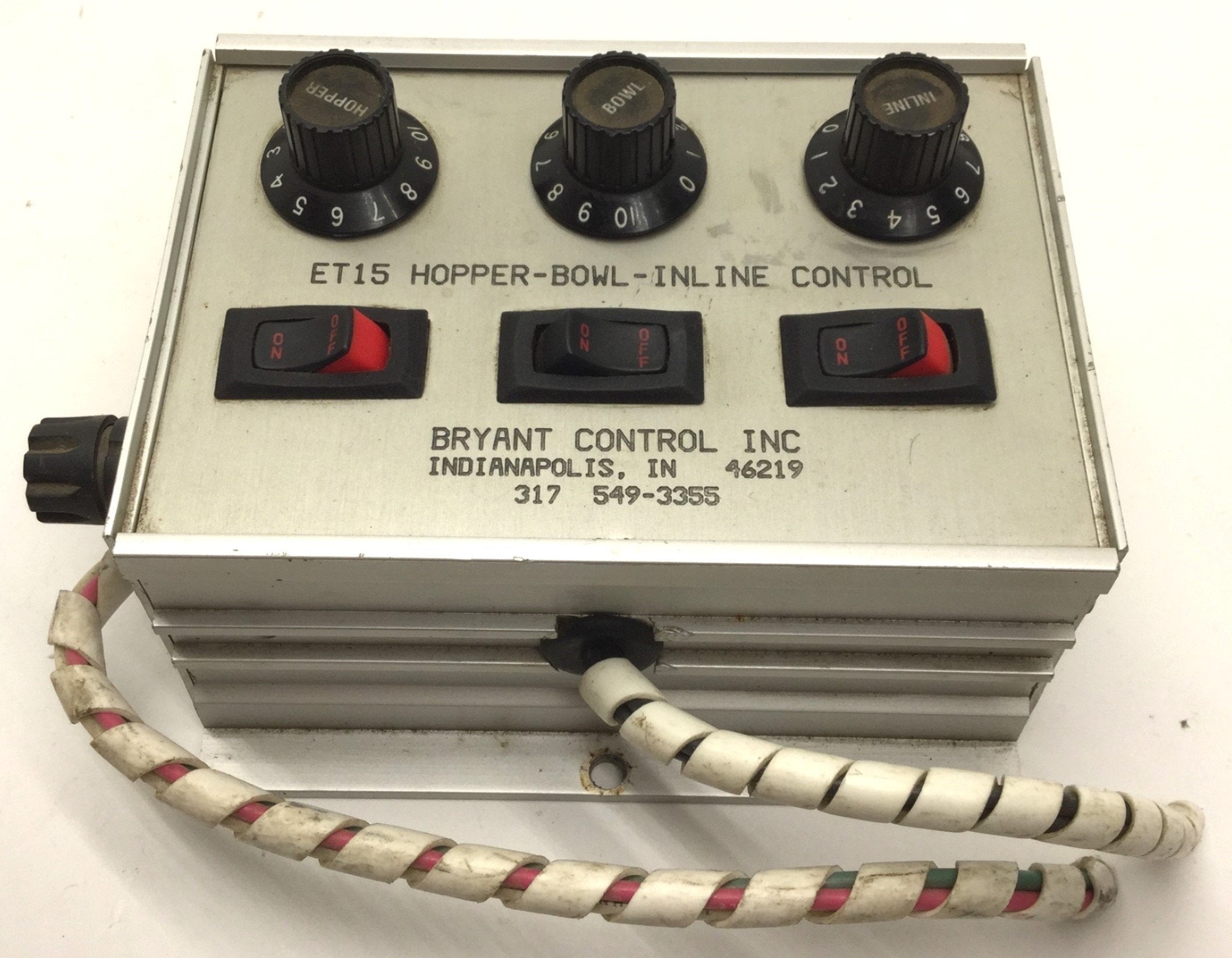 Bryant Control ET15 Hopper Bowl Inline Control, Voltage: 115V, With Ex ...