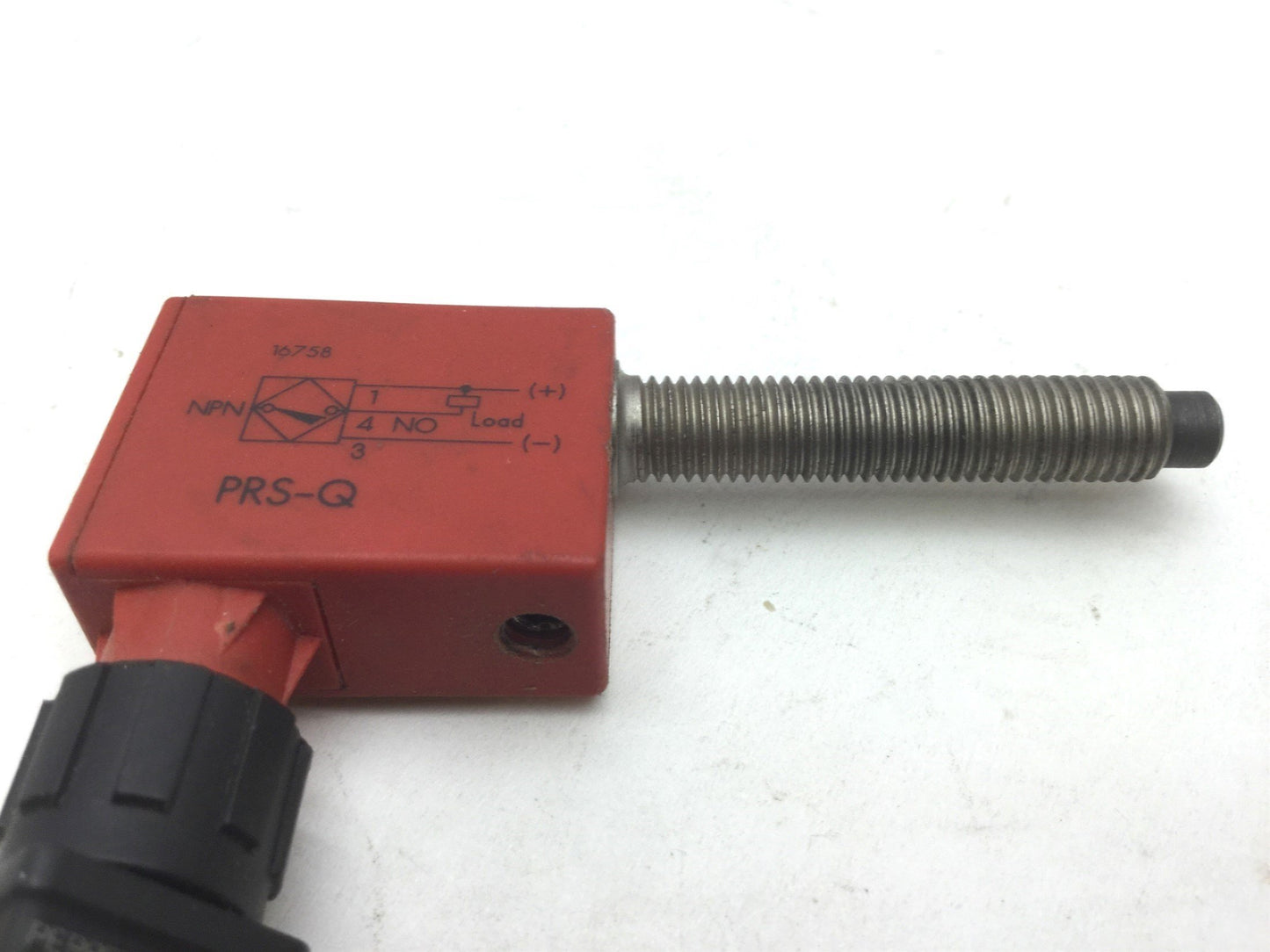 Used Barrington PRS-Q Sensing Switch NPN, Cable: 5', Stop Screw: 5/16-24 L:1.5"