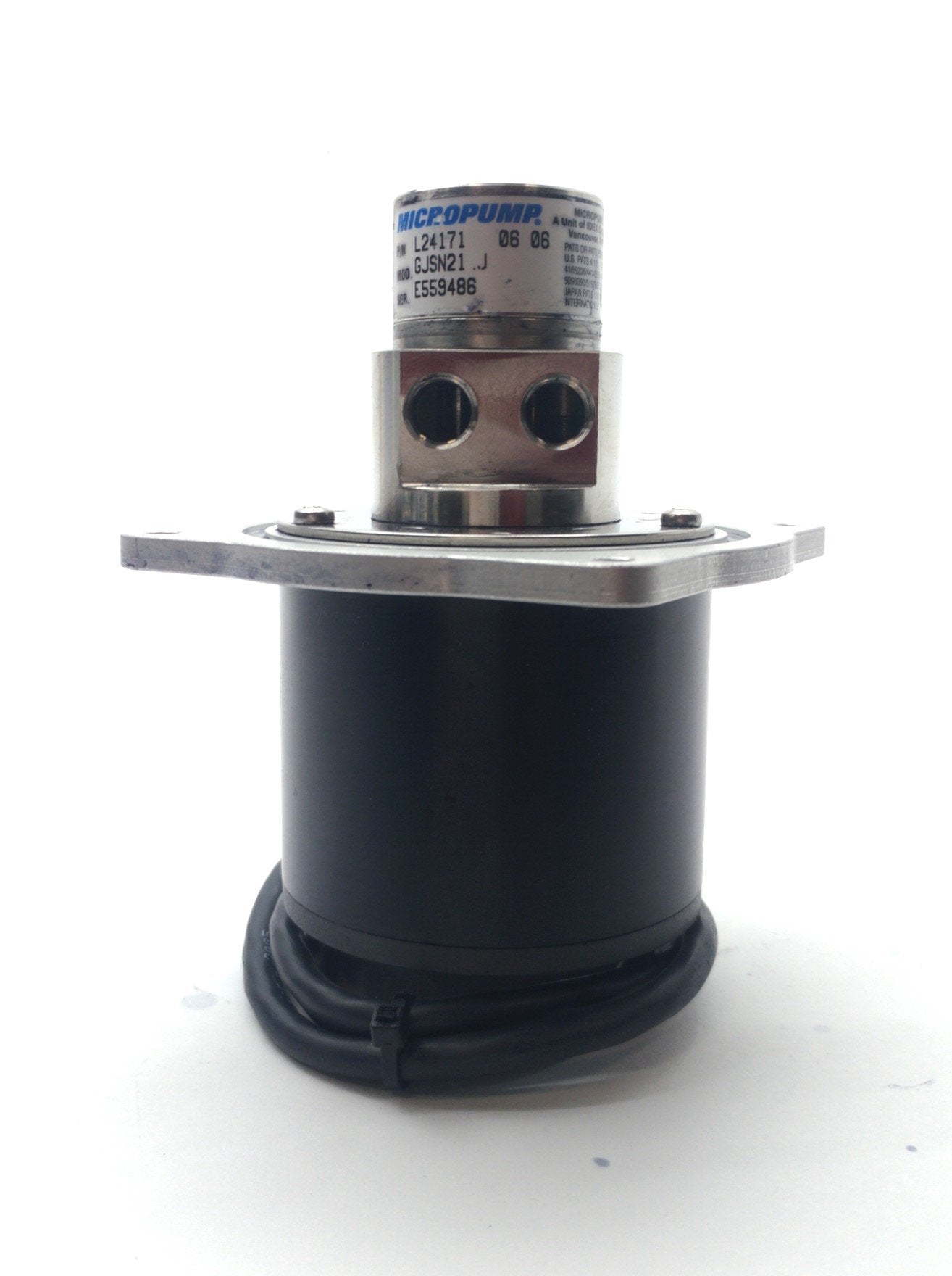 Used Micropump GJSN21 .J Pump & DC Motor 500-5500RPM 600-1760mL/min 1/8"NPT 24VDC