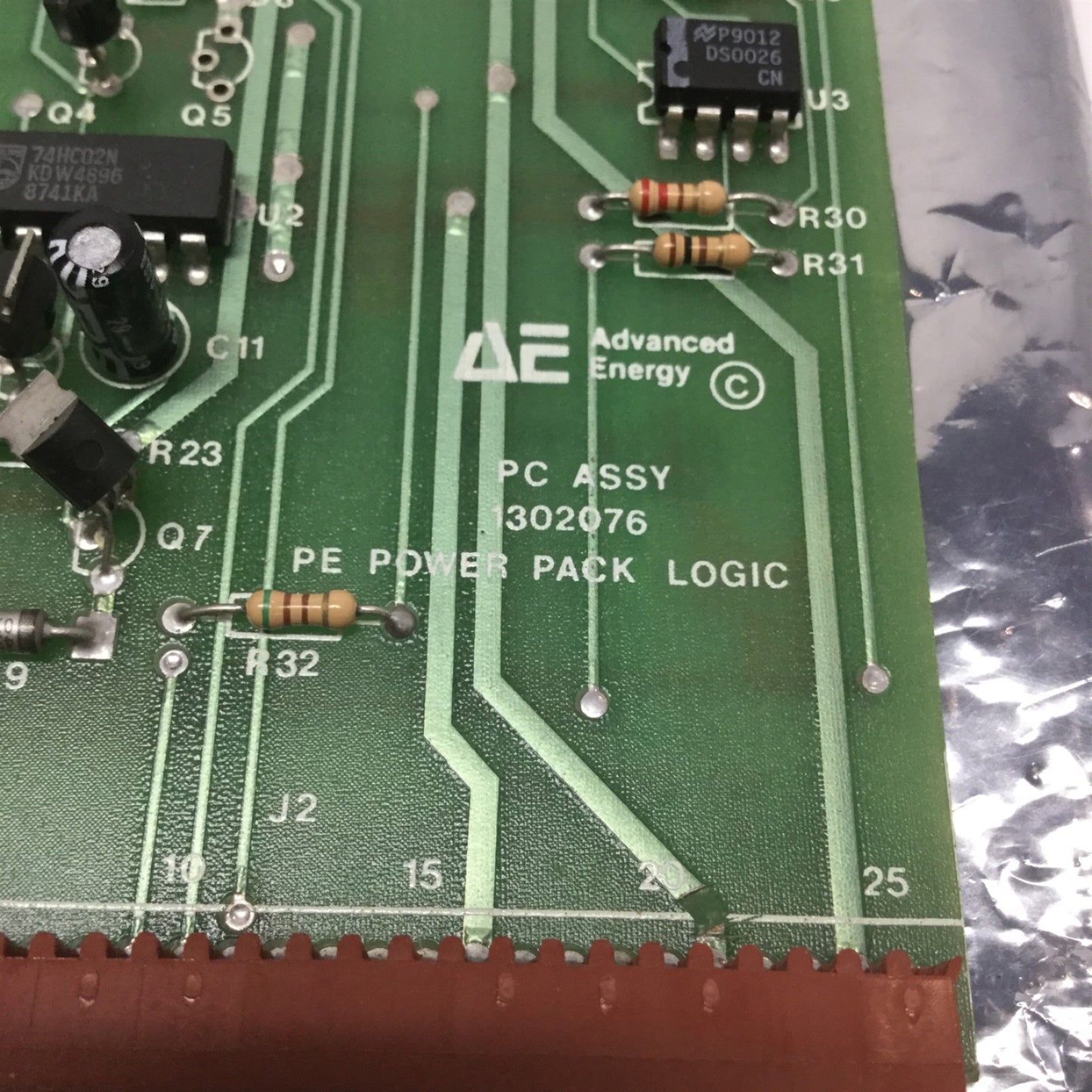 Used Advanced Energy 1302076 PE Series Power Pack Logic PCB Board RF Generator Supply