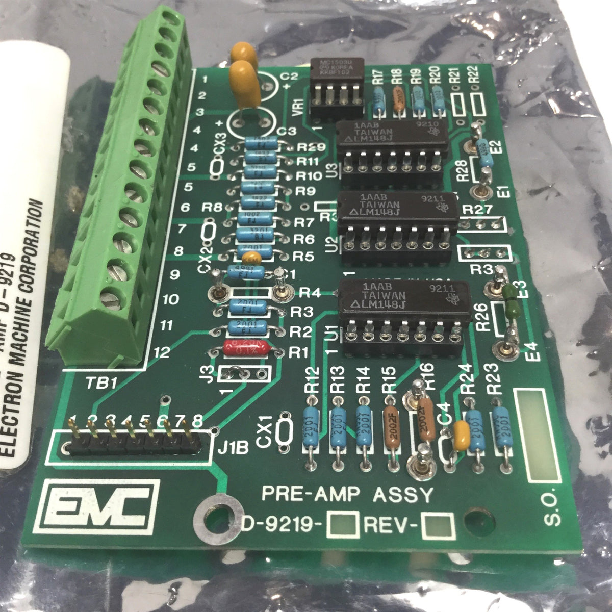Microprocessor Emc EMC D-9219 Pre-Amp Assembly PCB for MPR E-Scan Microprocessor Refracto ...