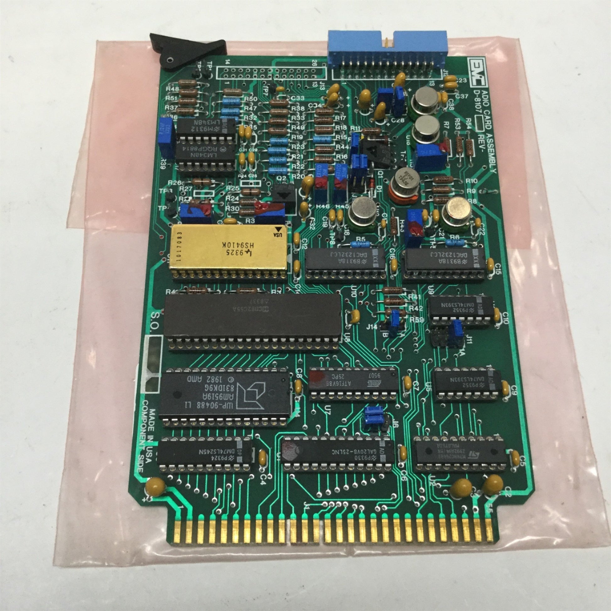 EMC D-8107 ADIO Card PCB Board for MPR E-Scan Microprocessor Refractom ...