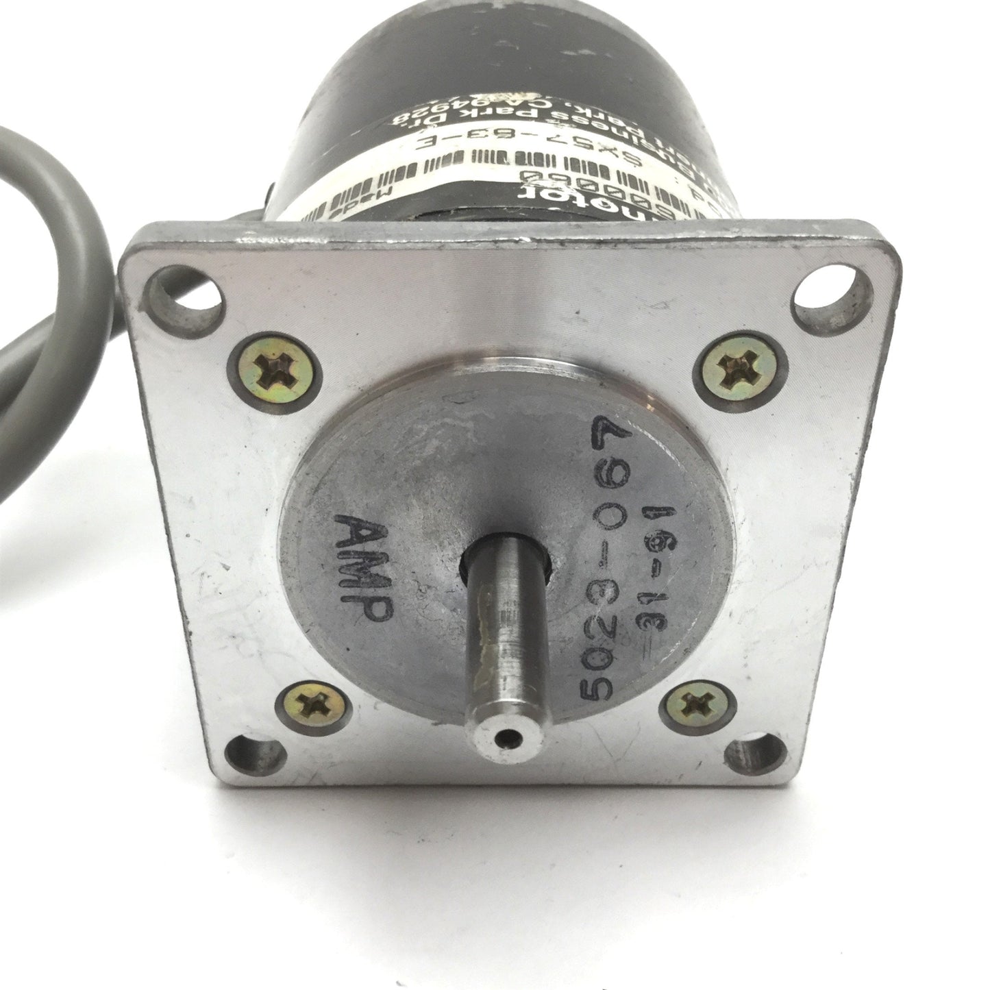 Used Parker SX57-83-E Compumotor Stepper Motor, 1/4" Dual Shaft, NEMA 23 Mounting