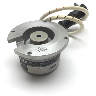 Used BEI E25BB-4H-SB-360-AZ-7406R-LED-SC72 Incremental Optical Encoder 360 cycle/rev