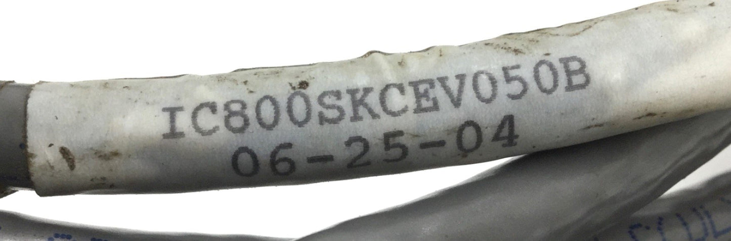 Used Ge Fanuc IC800SKCEV050B Encoder Cable, Length: 15ft