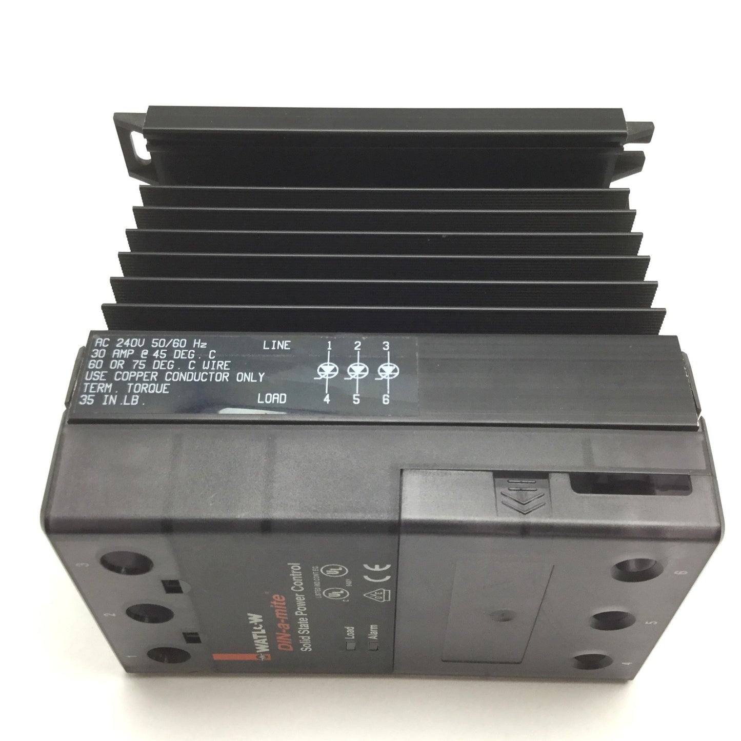 Used Watlow DC3C-3024-K3S0 DIN-a-mite Solid State Power Control 30A, 120-240VAC 3PH