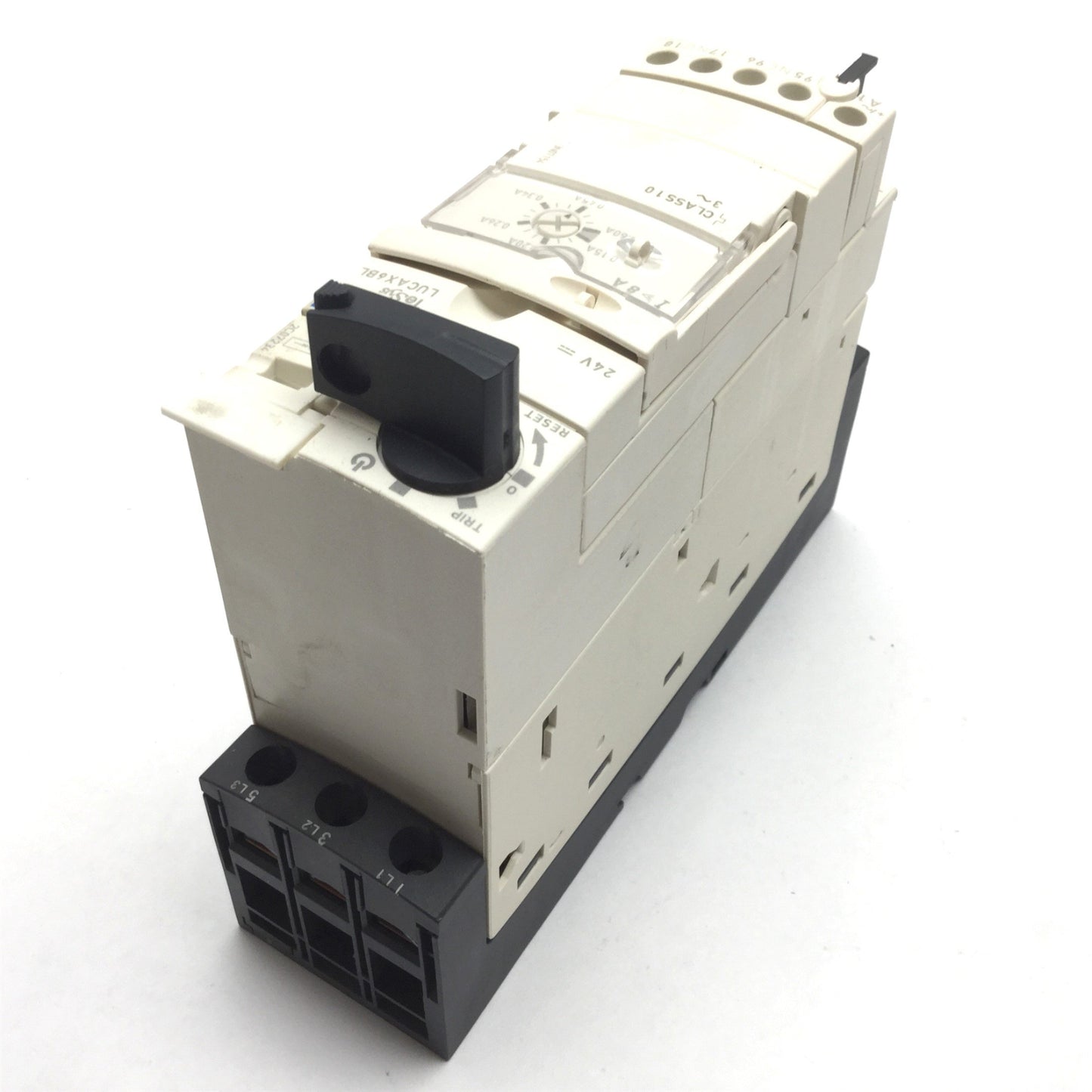 Used Telemecanique LUB12 Motor Starter Base with LUCAX6BL Control Unit, 690V 12A
