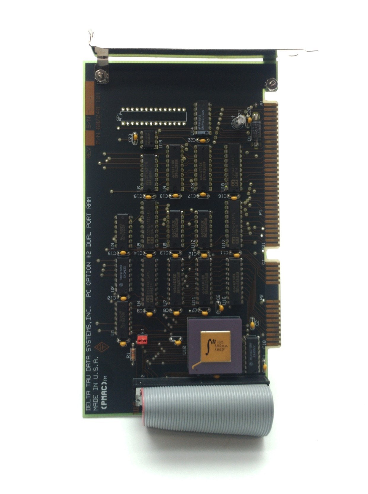 Used Delta Tau 602240-101 PMAC Optional Dual Port Ram, 8K x 16bit, 50 & 10-Pin Cable