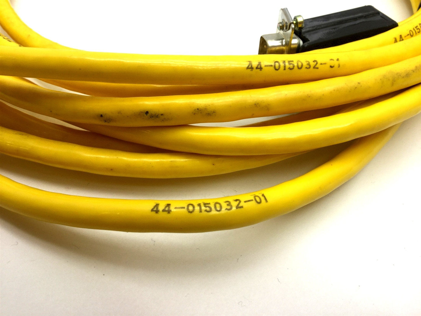 Used Parker 71-015886 Motor Feedback Cable, MS Round 18-Pin to DB9, 19' Long