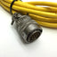 Used Parker 71-015886-25 Motor Feedback Cable, MS Round 18-Pin to DB9, 25' Long